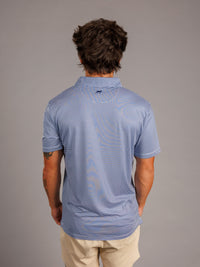 Navy and White Stripe Jag Polo