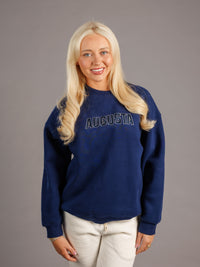 Navy Augusta Heavyweight Crewneck