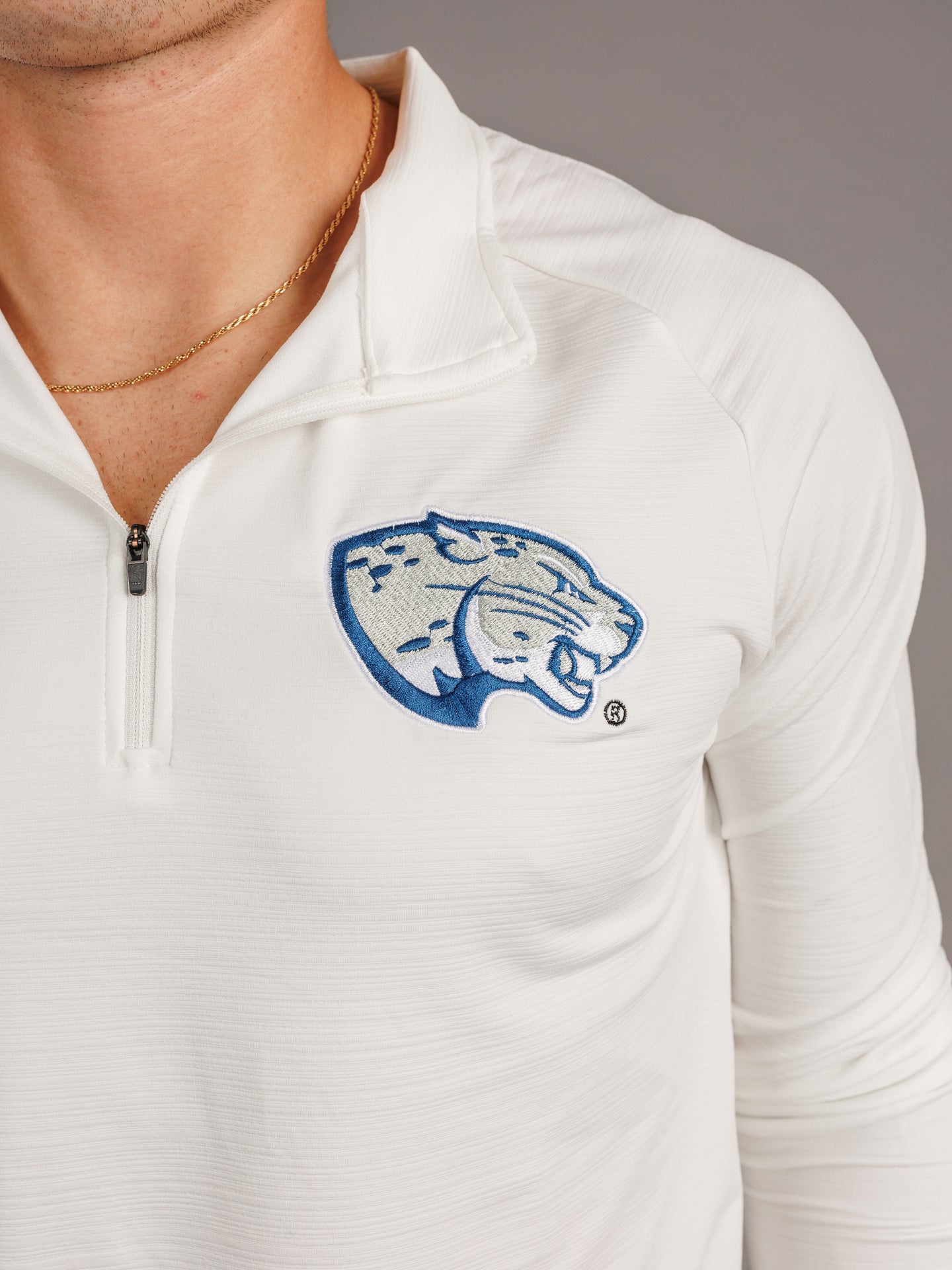 White Jag Quarter Zip