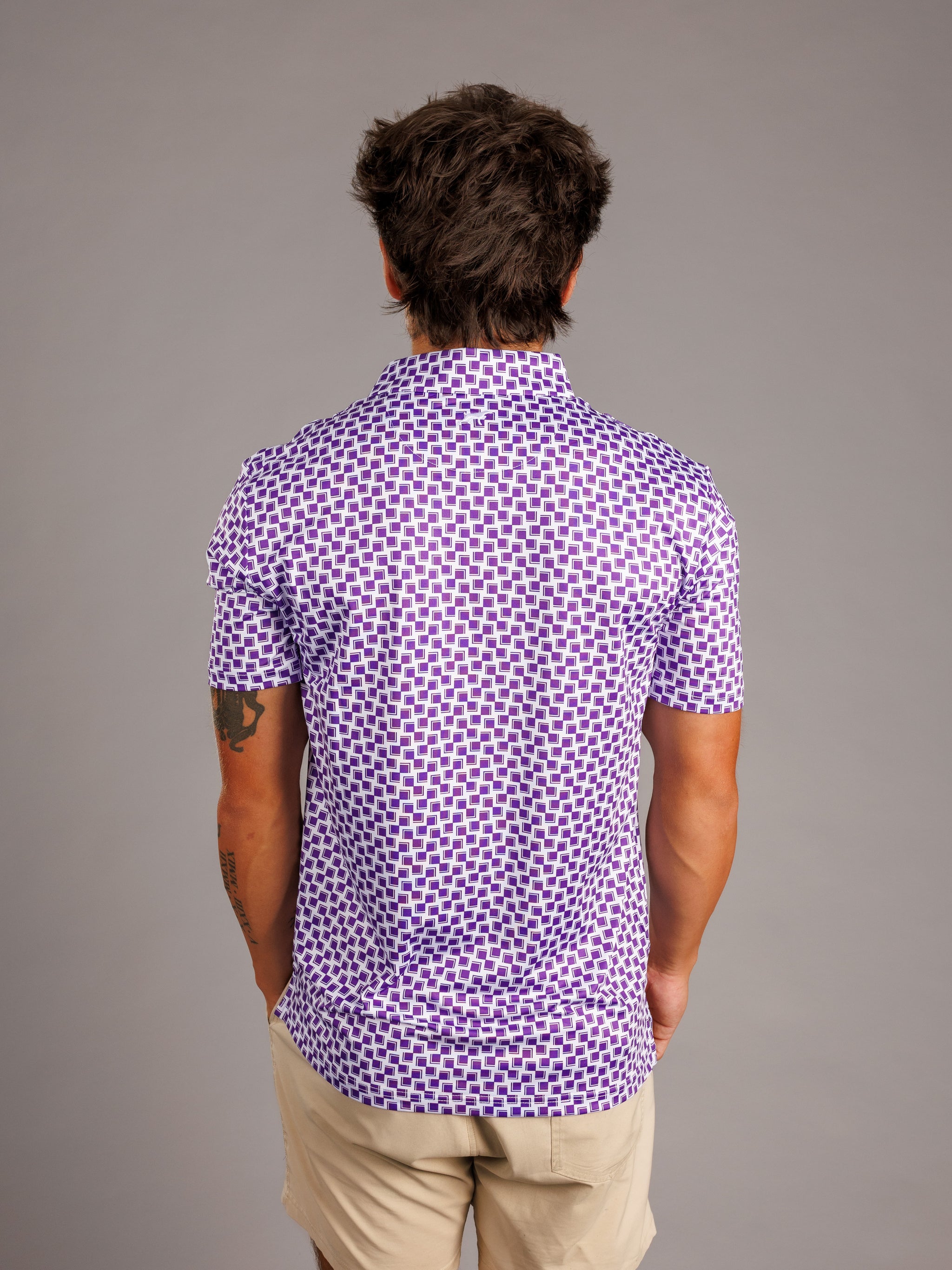 Checkered Vintage Mike LSU Polo