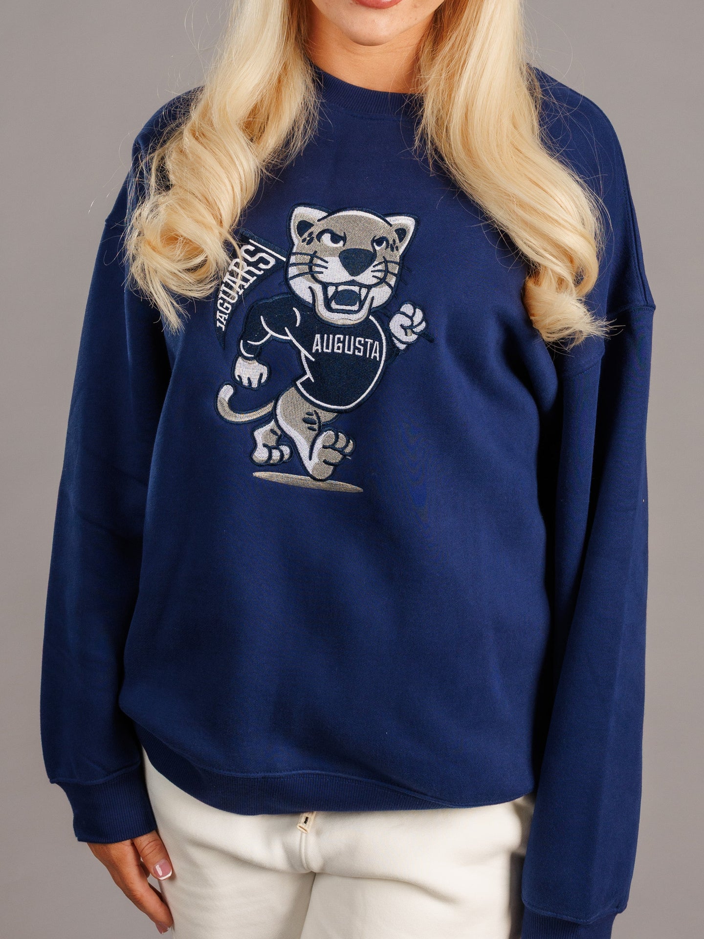 Navy Walking Jag Heavyweight Crewneck
