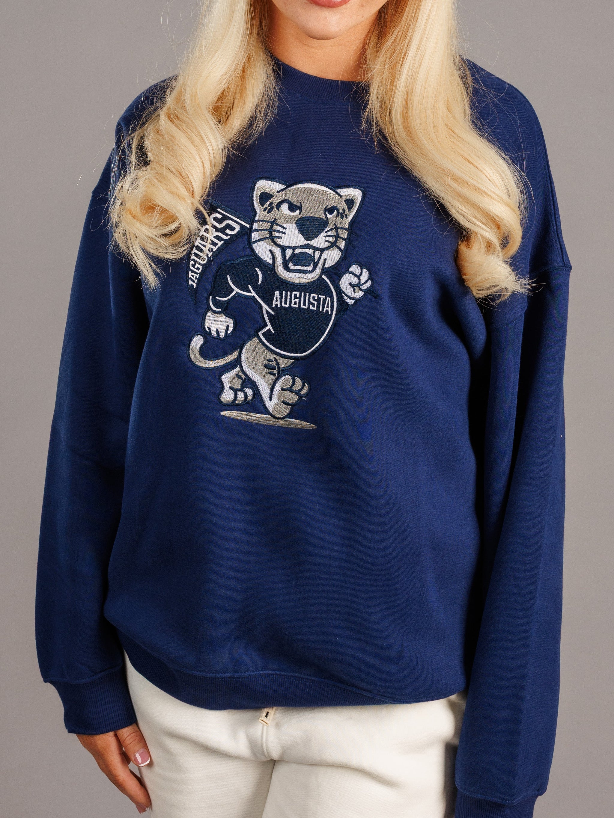 Navy Walking Jag Heavyweight Crewneck