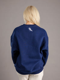 Navy Walking Jag Heavyweight Crewneck