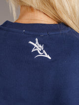 Navy Walking Jag Heavyweight Crewneck