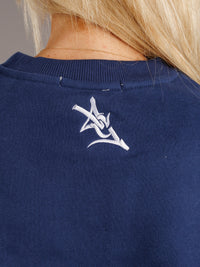 Navy Walking Jag Heavyweight Crewneck
