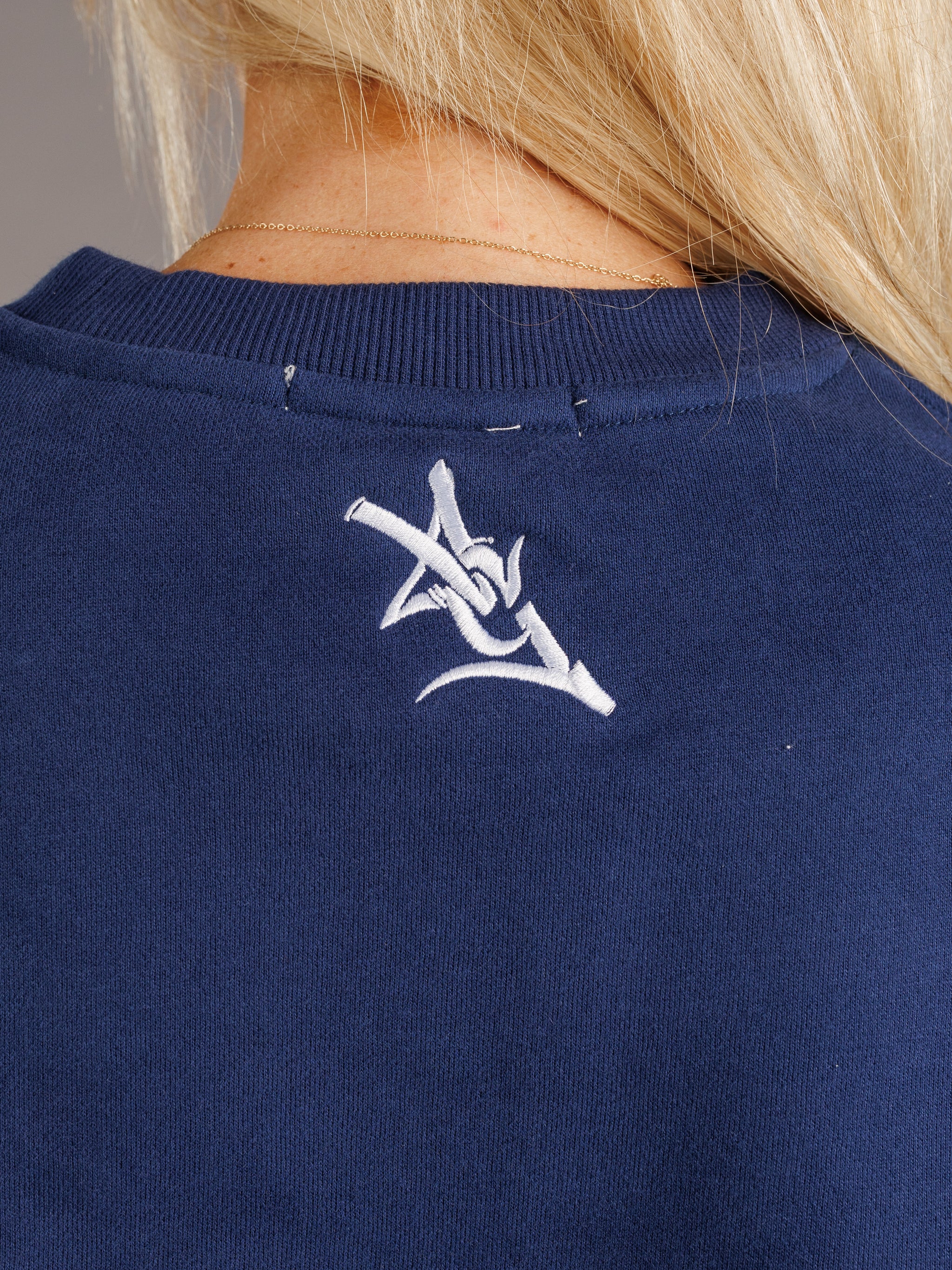 Navy Walking Jag Heavyweight Crewneck