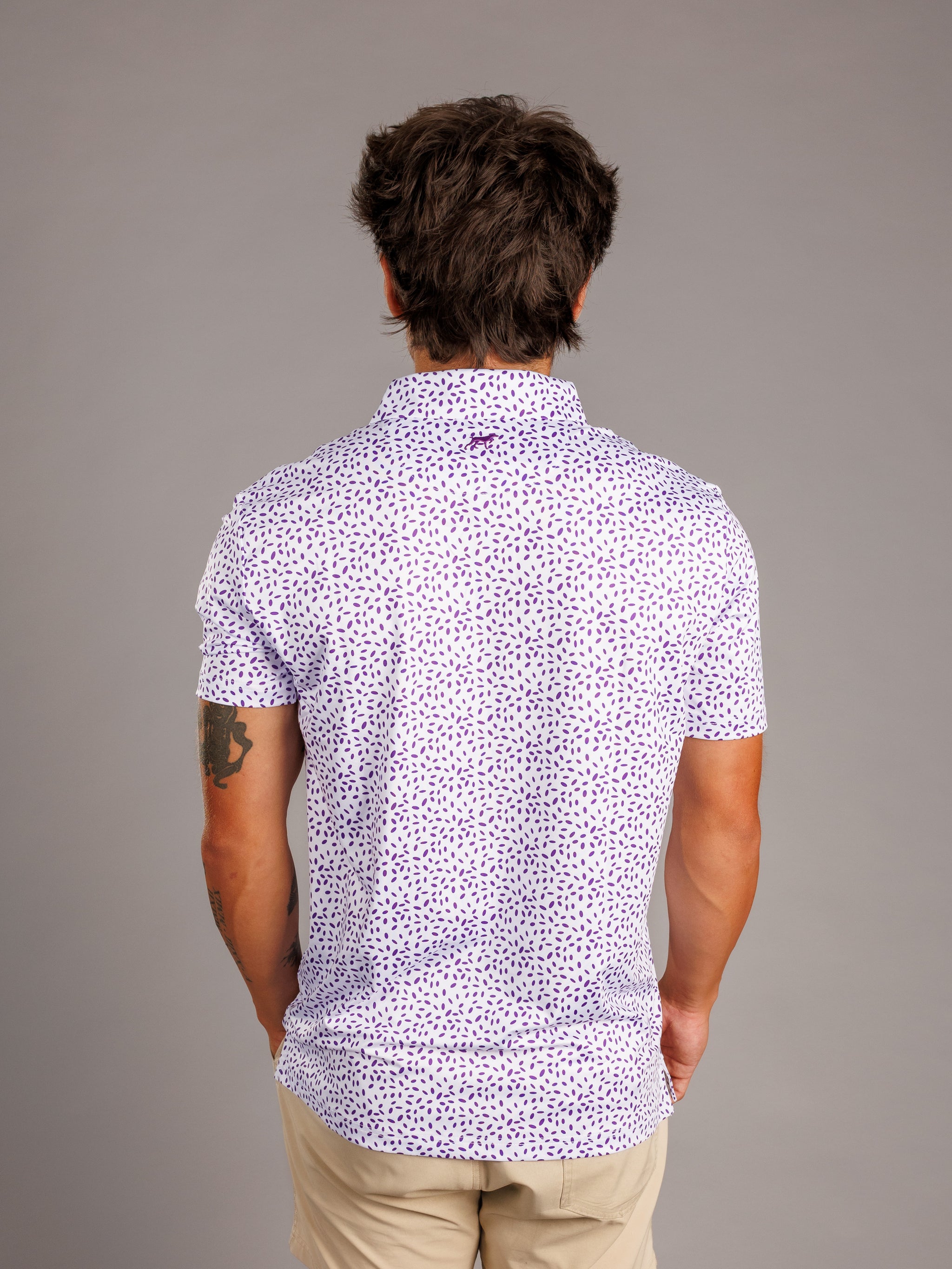 Splatter LSU Paw Polo