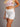 White Ribbed AU Biker Shorts