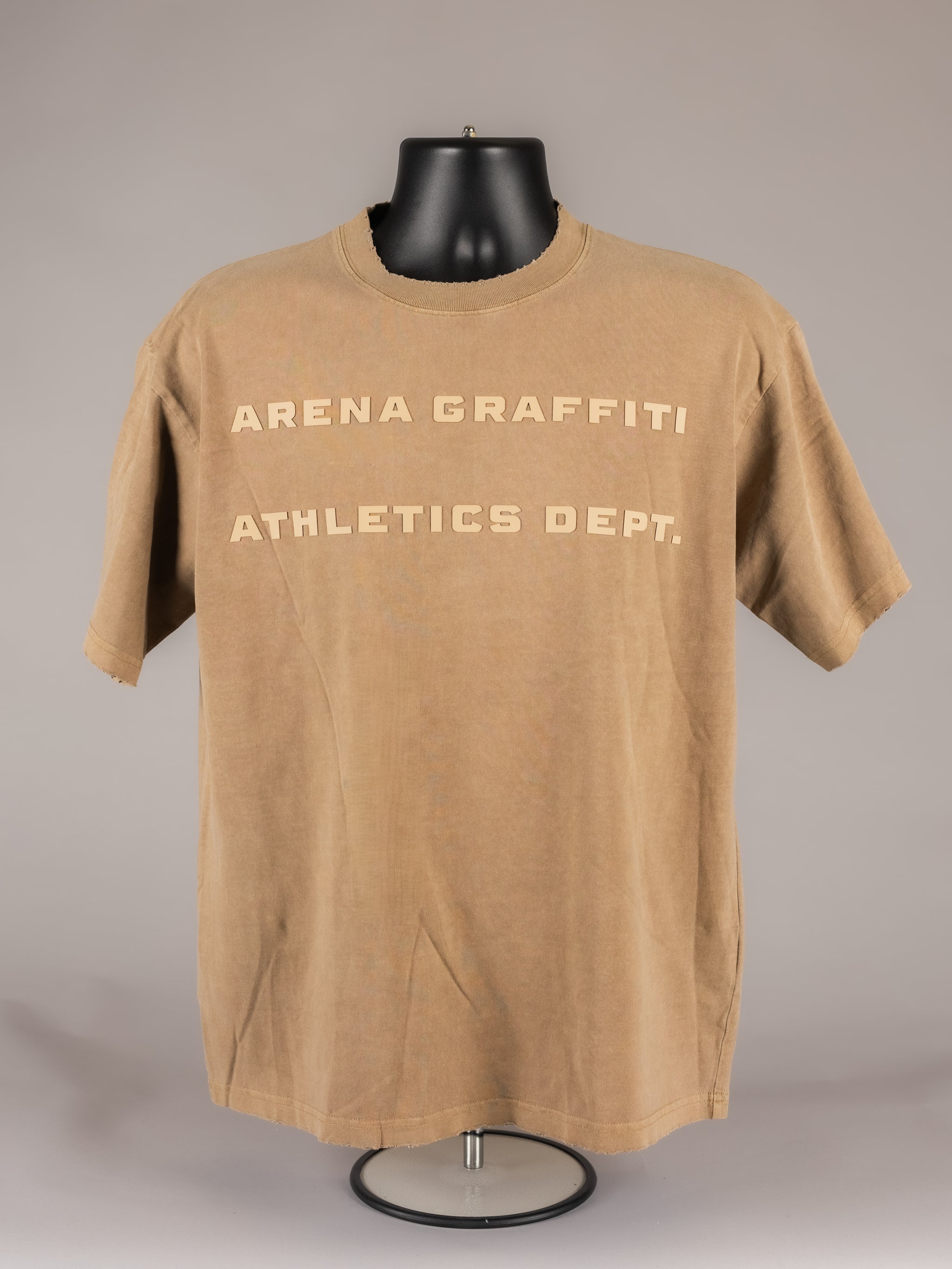 Tan AG ATHLETIC DEPT Boxy Tee