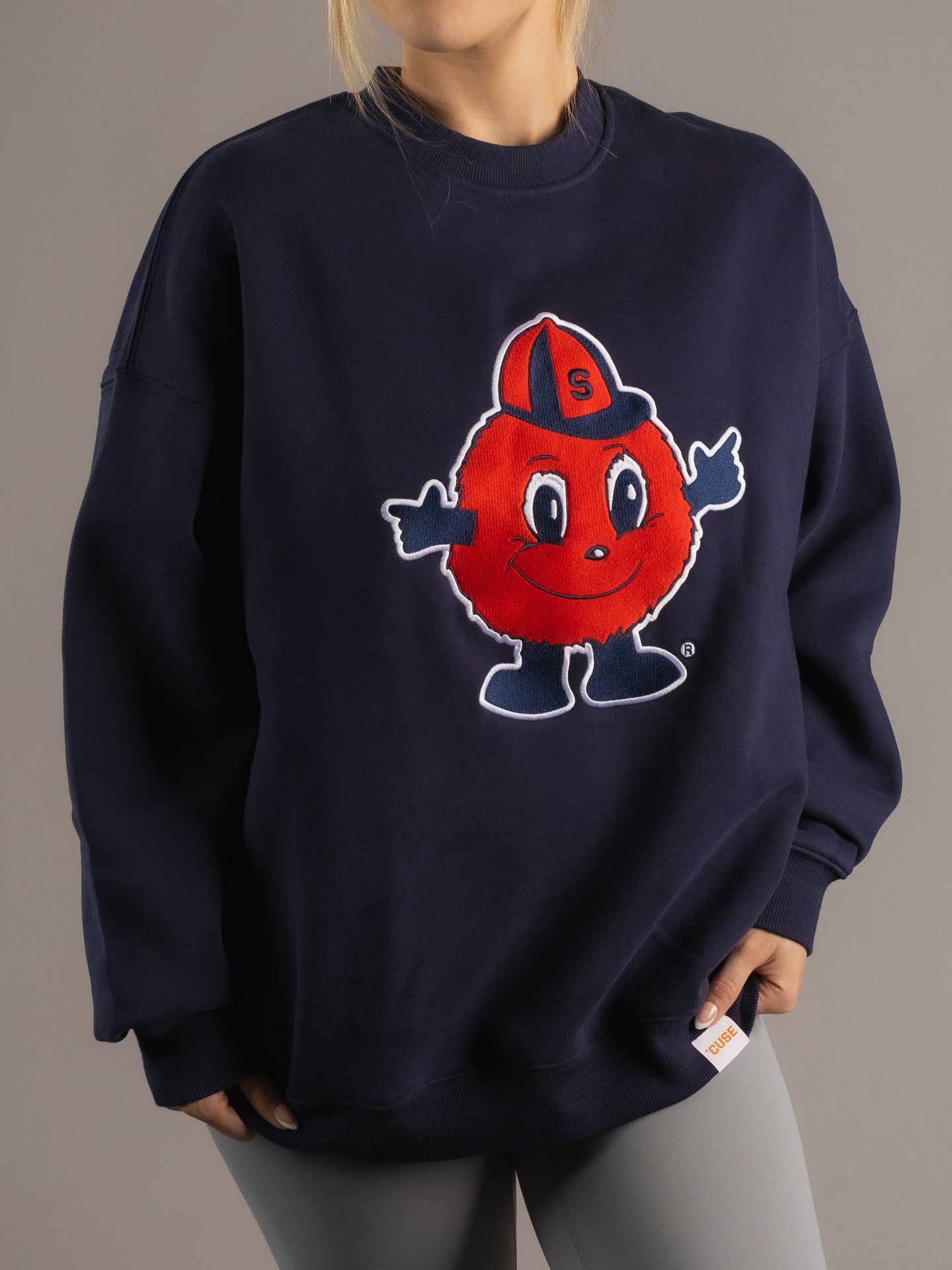 Navy Otto Syracuse Heavy Weight Crewneck