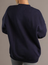 Navy "S" Syracuse Heavy Weight Crewneck