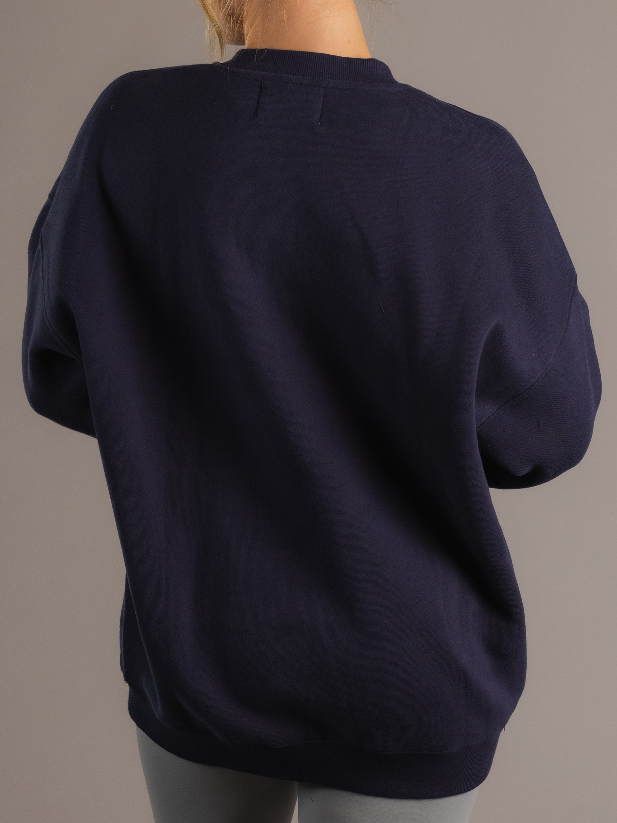 Navy "S" Syracuse Heavy Weight Crewneck