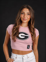 Light Pink Oval G Crop Top