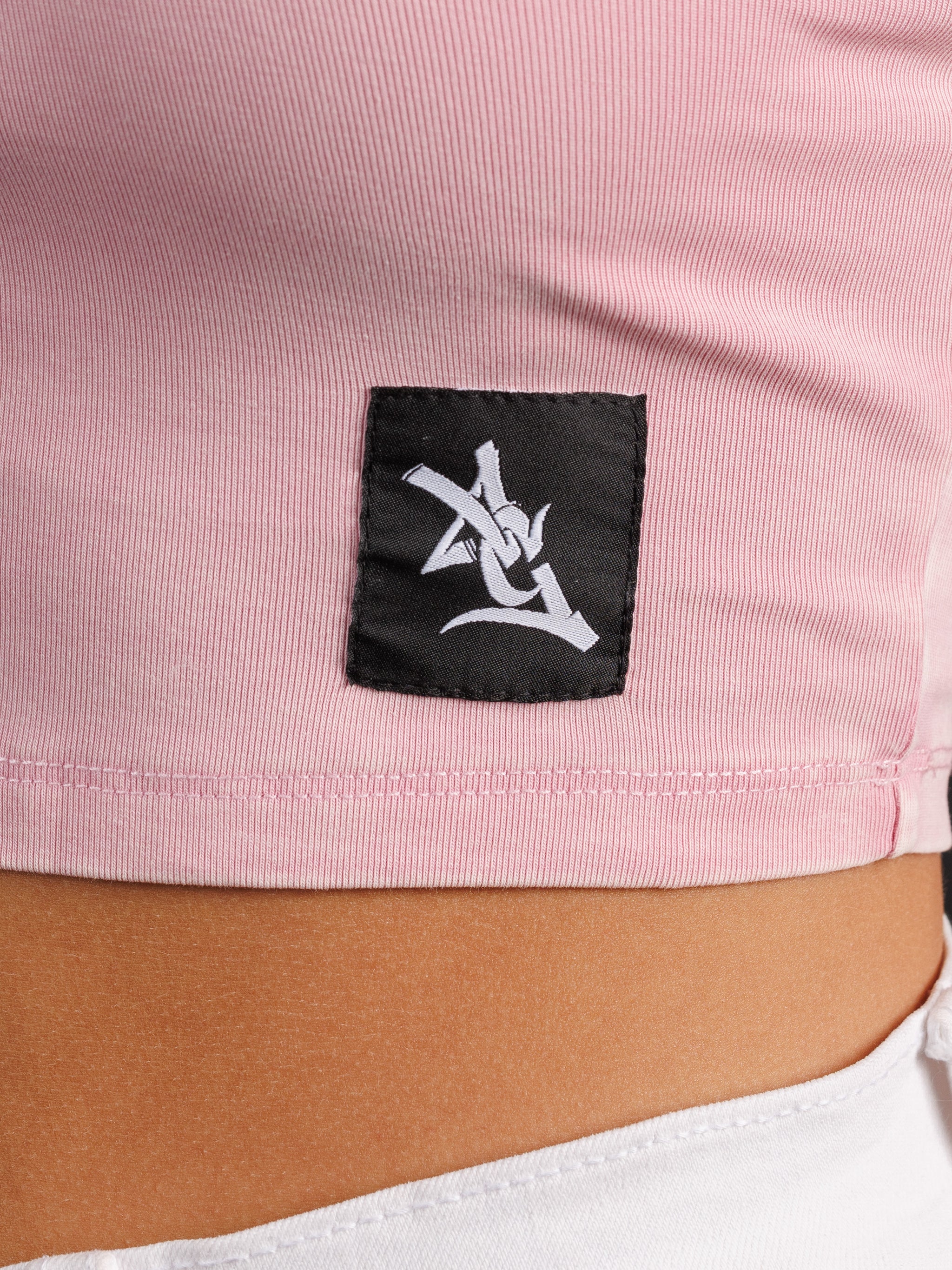 Light Pink Oval G Crop Top