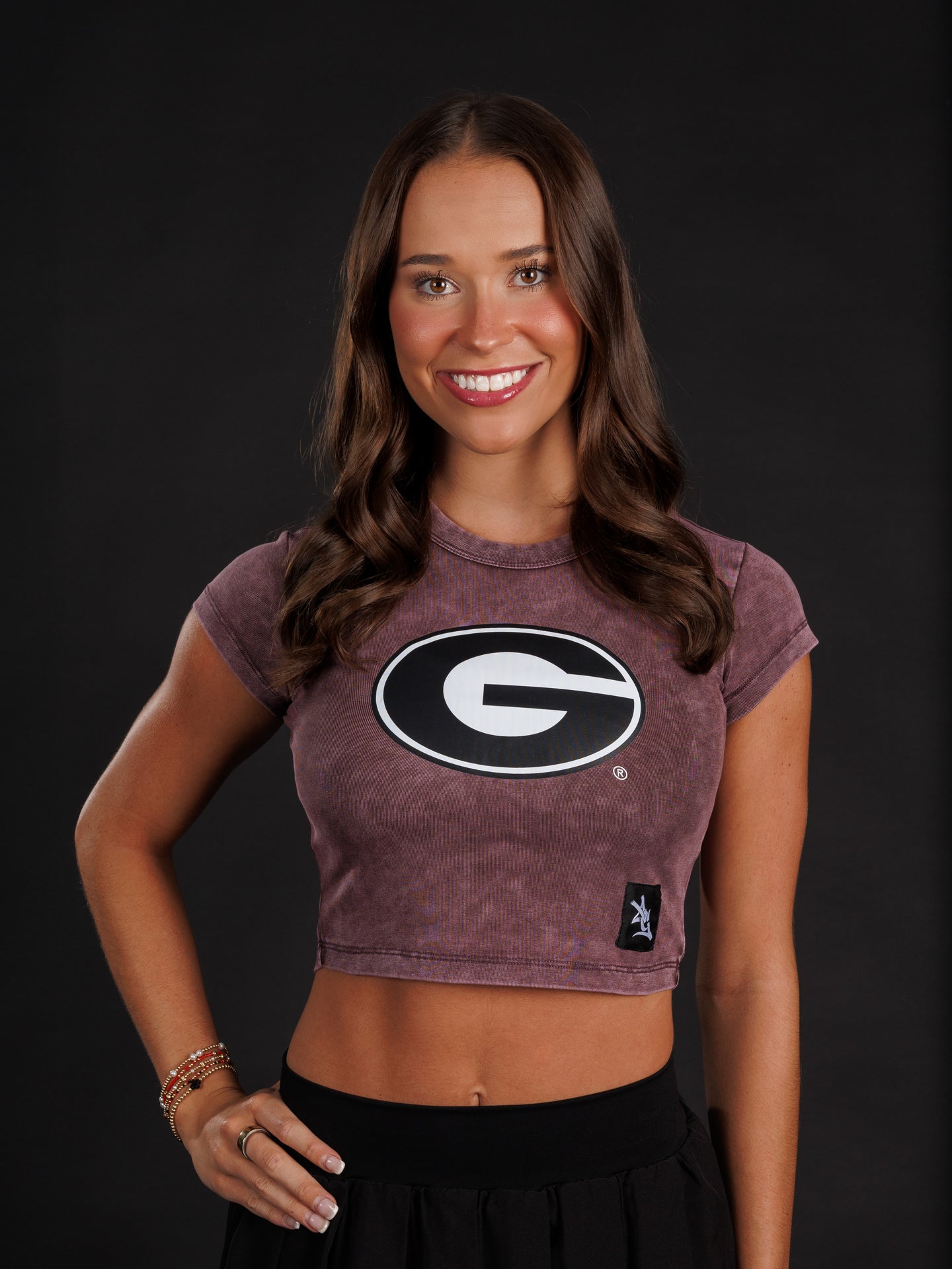 Vintage Violet Oval G Crop Top