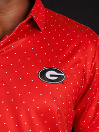 Red Dotted With Oval G Polo