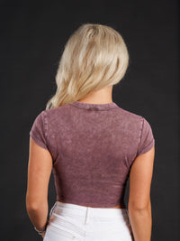 Vintage Violet UGA Crop Top