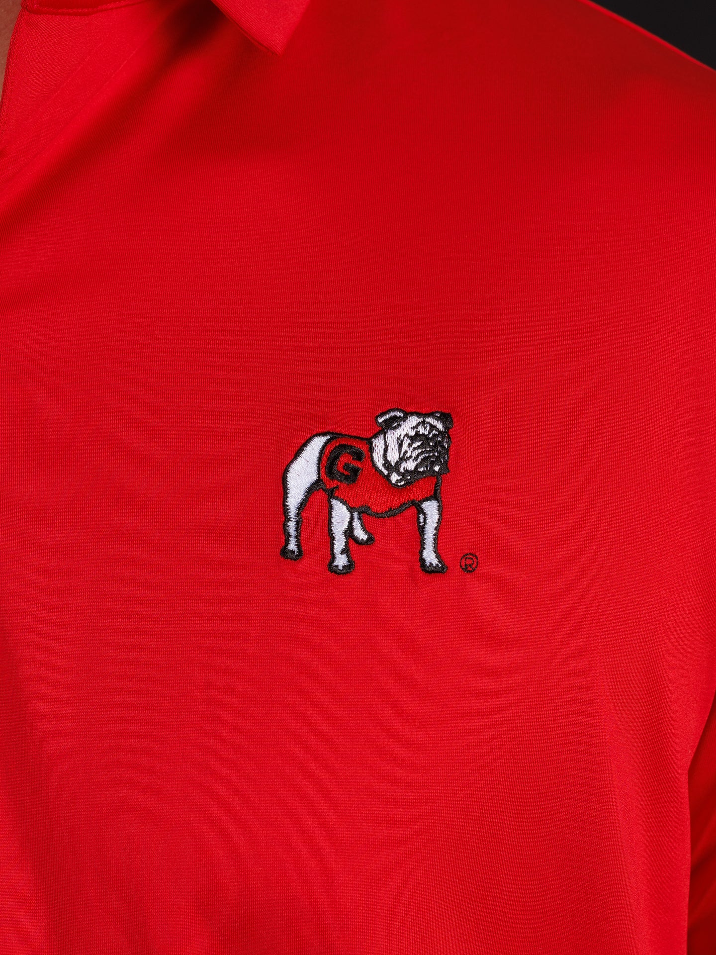 Solid Red With Standing Dog Polo