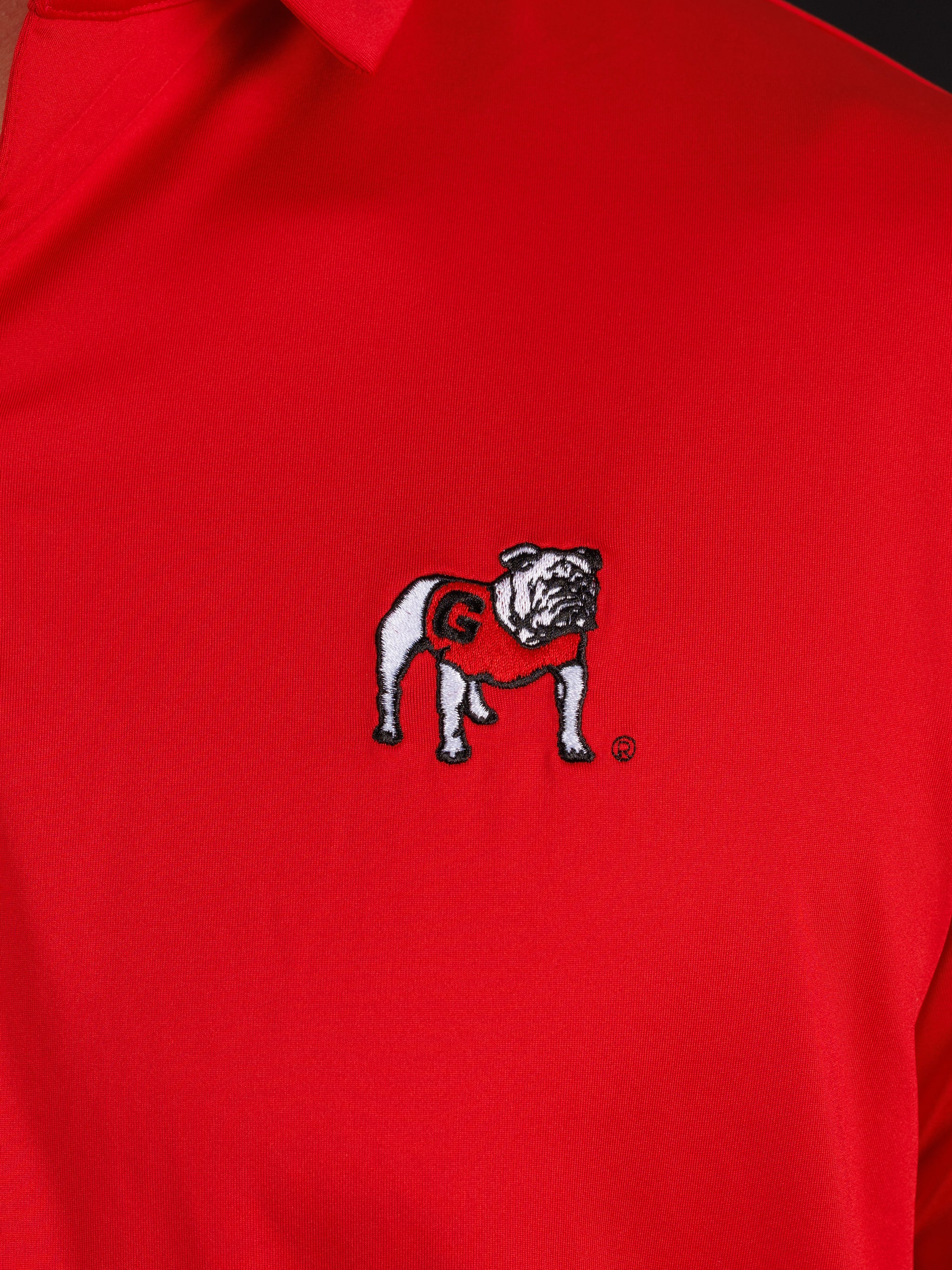Solid Red With Standing Dog Polo