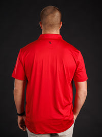 Solid Red With Standing Dog Polo