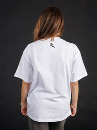 White Heavyweight Bulldog Head Tee