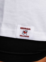 White Heavyweight Georgia Bulldogs Standing Dog Tee