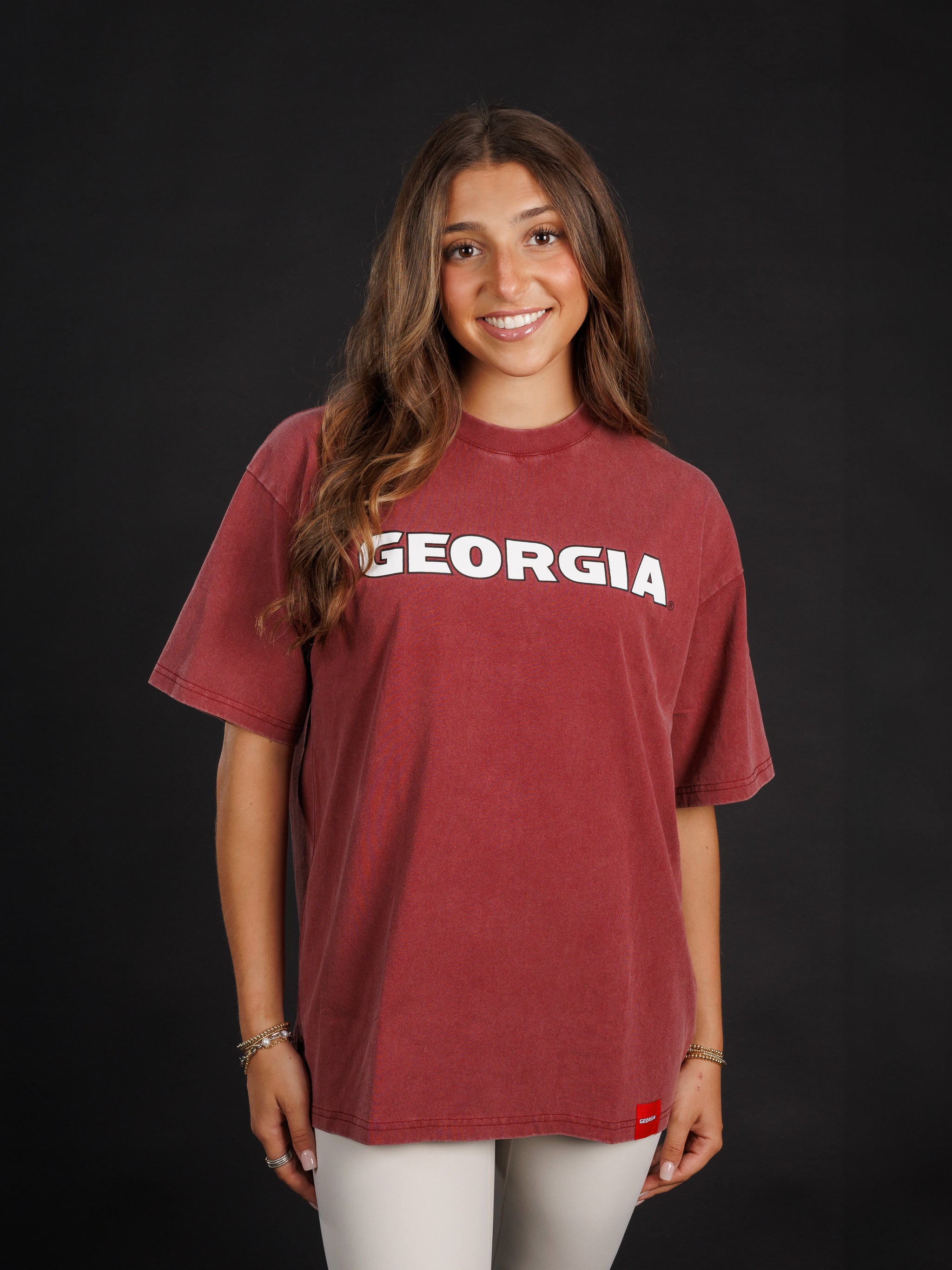 Red 'Georgia' Tee