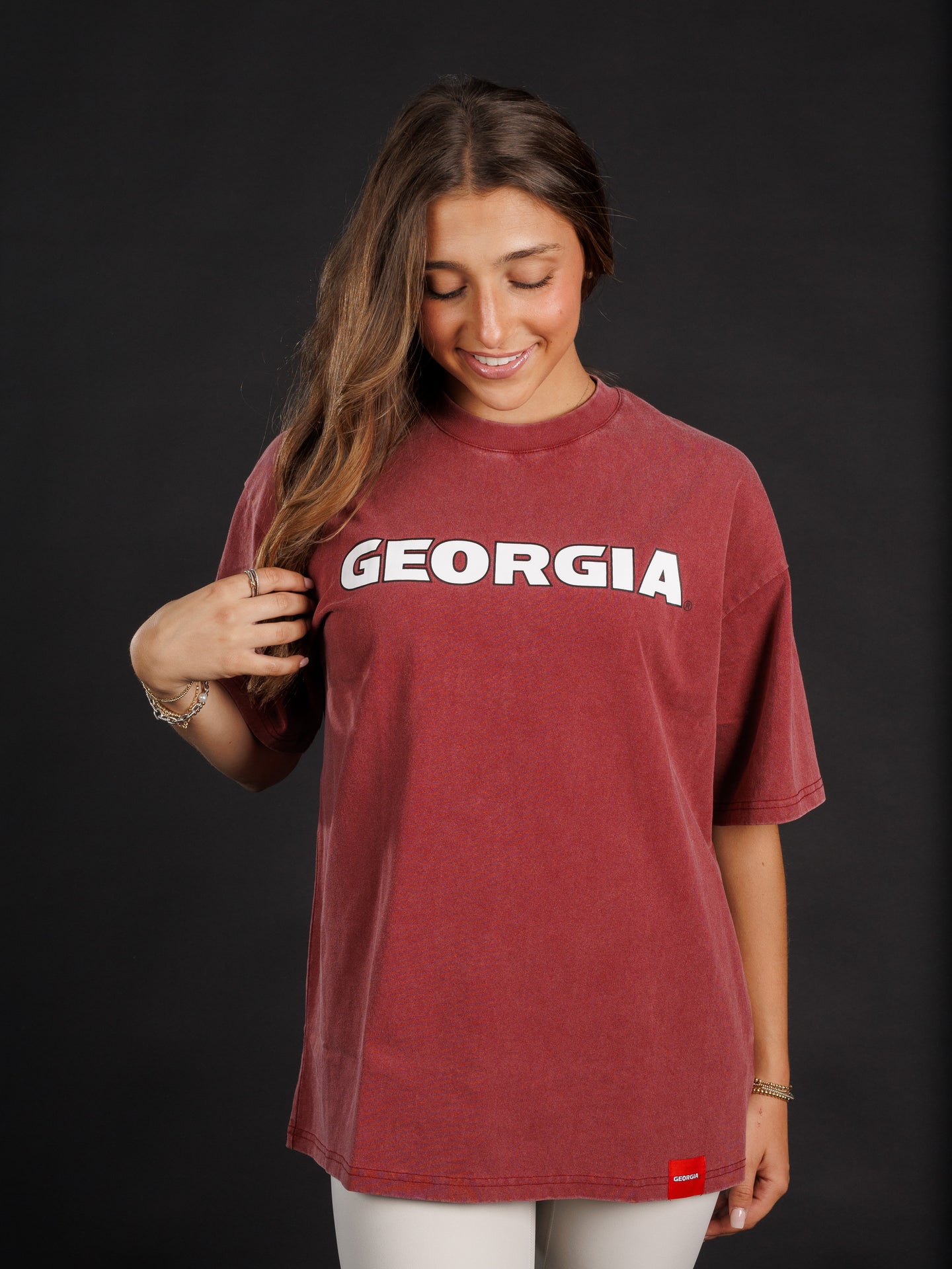 Red 'Georgia' Tee