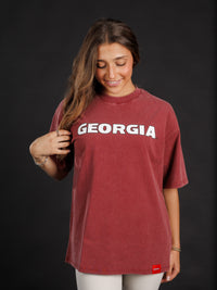 Red 'Georgia' Tee