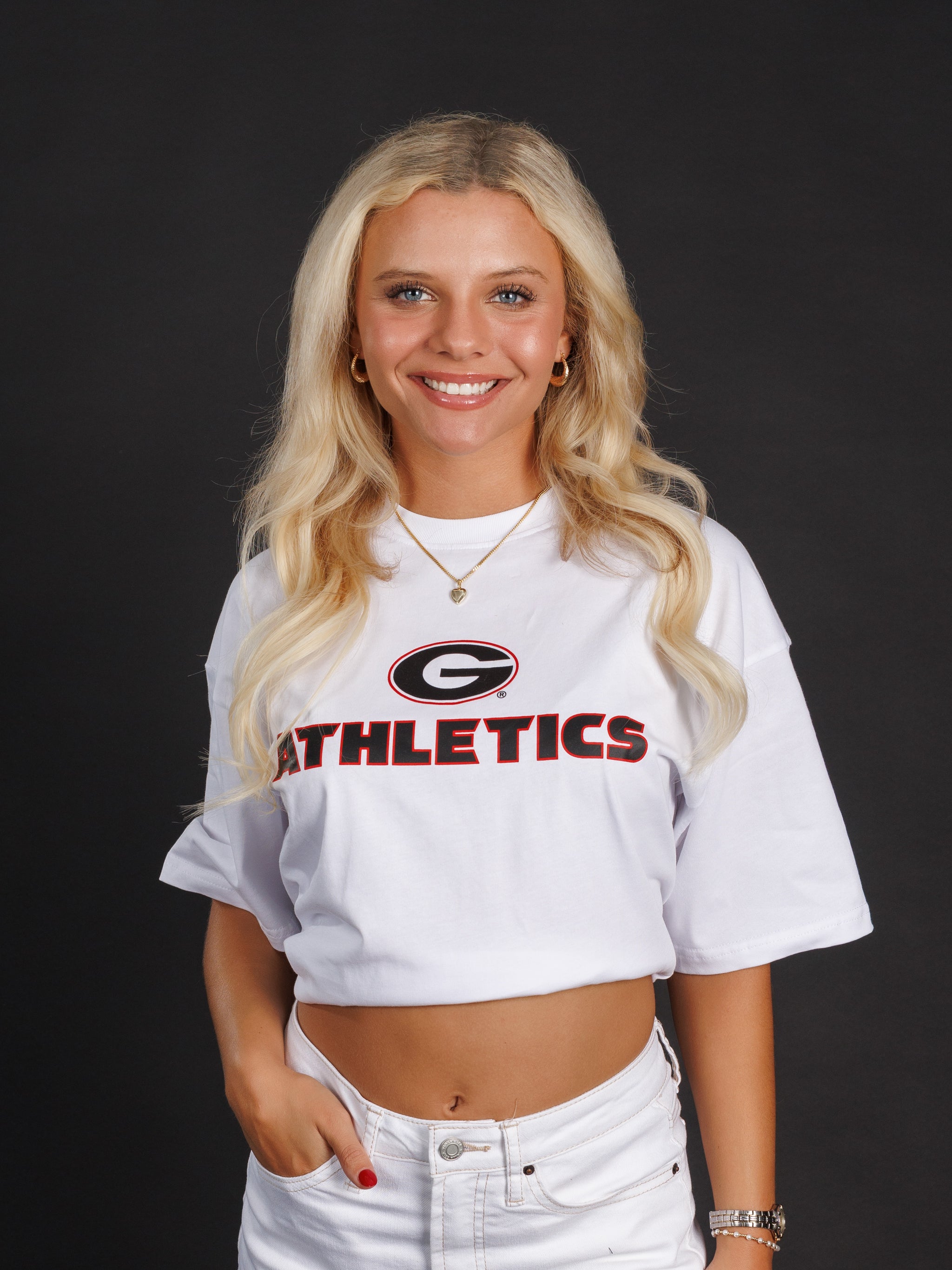 White Heavyweight G Athletics Tee