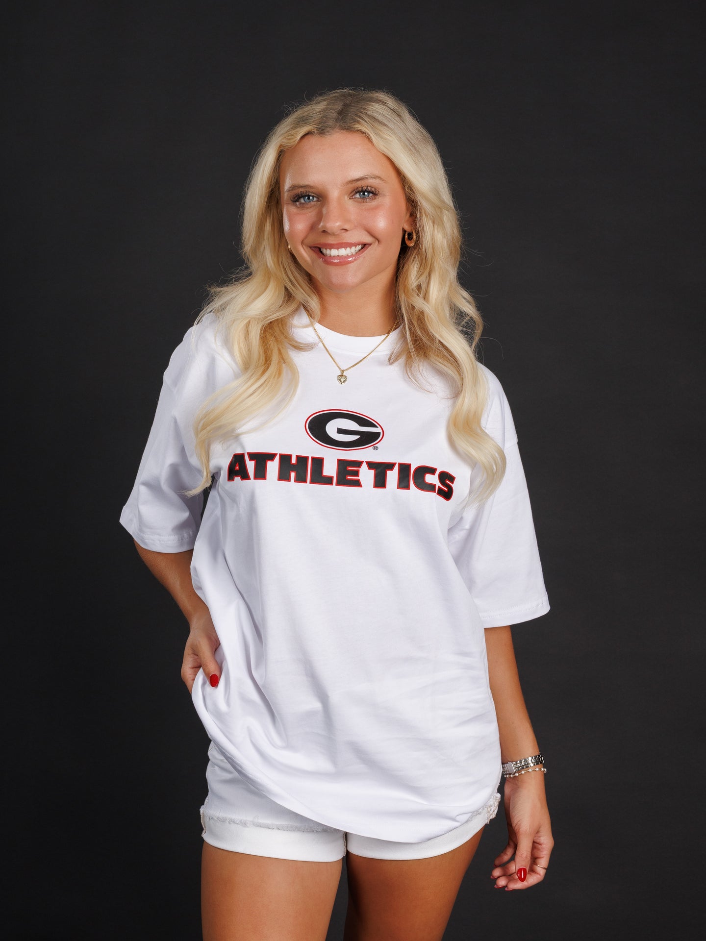 White Heavyweight G Athletics Tee