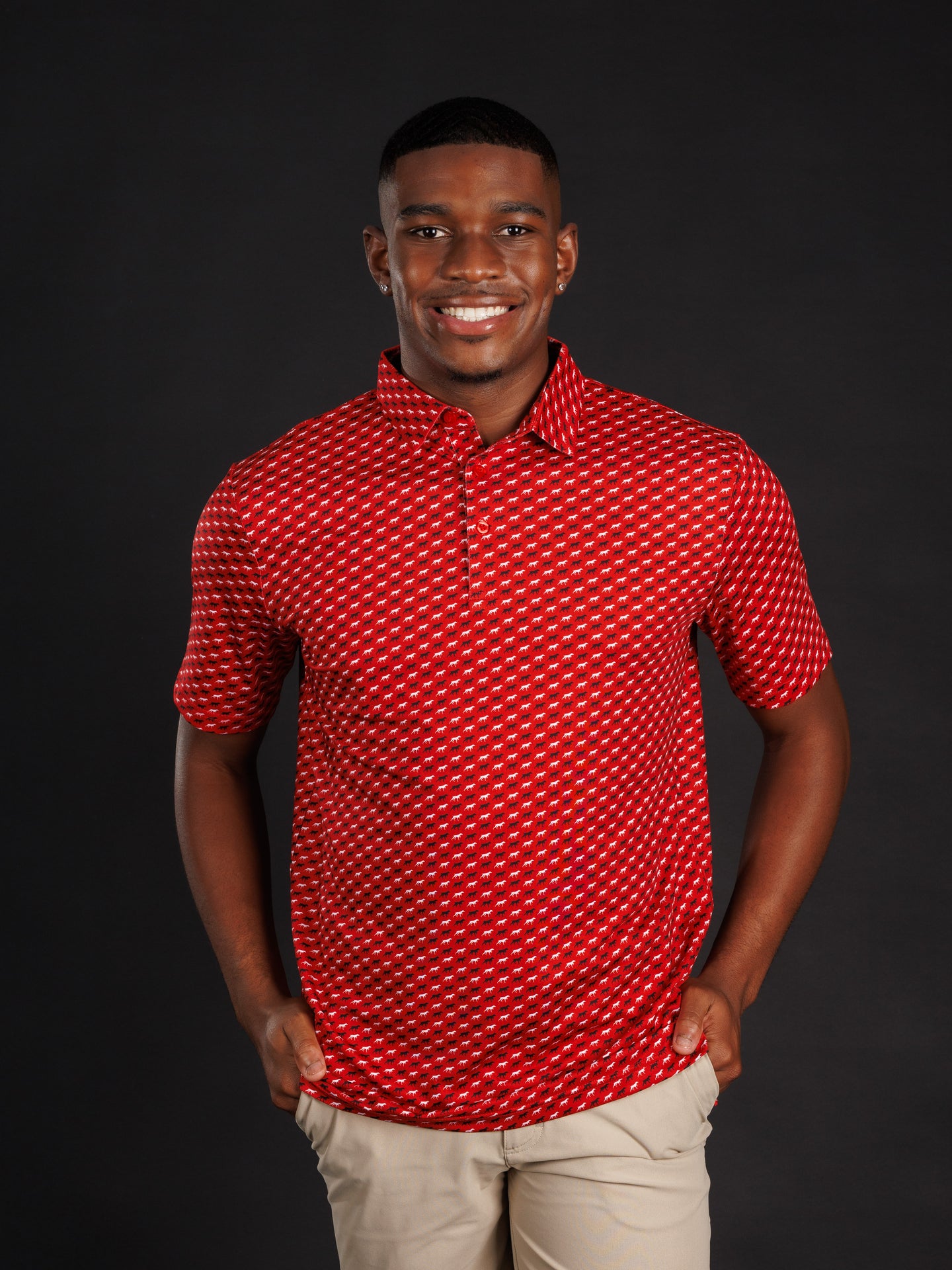 Red And Black Dog Polo