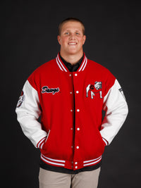 Red UGA Varsity Letterman Jacket