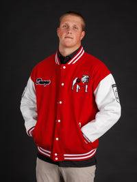 Red UGA Varsity Letterman Jacket