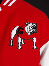 Red UGA Varsity Letterman Jacket