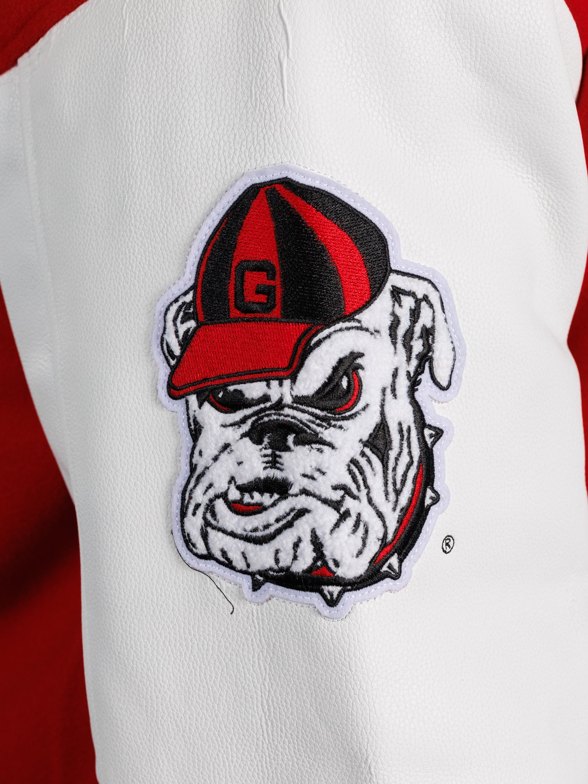 Red UGA Varsity Letterman Jacket