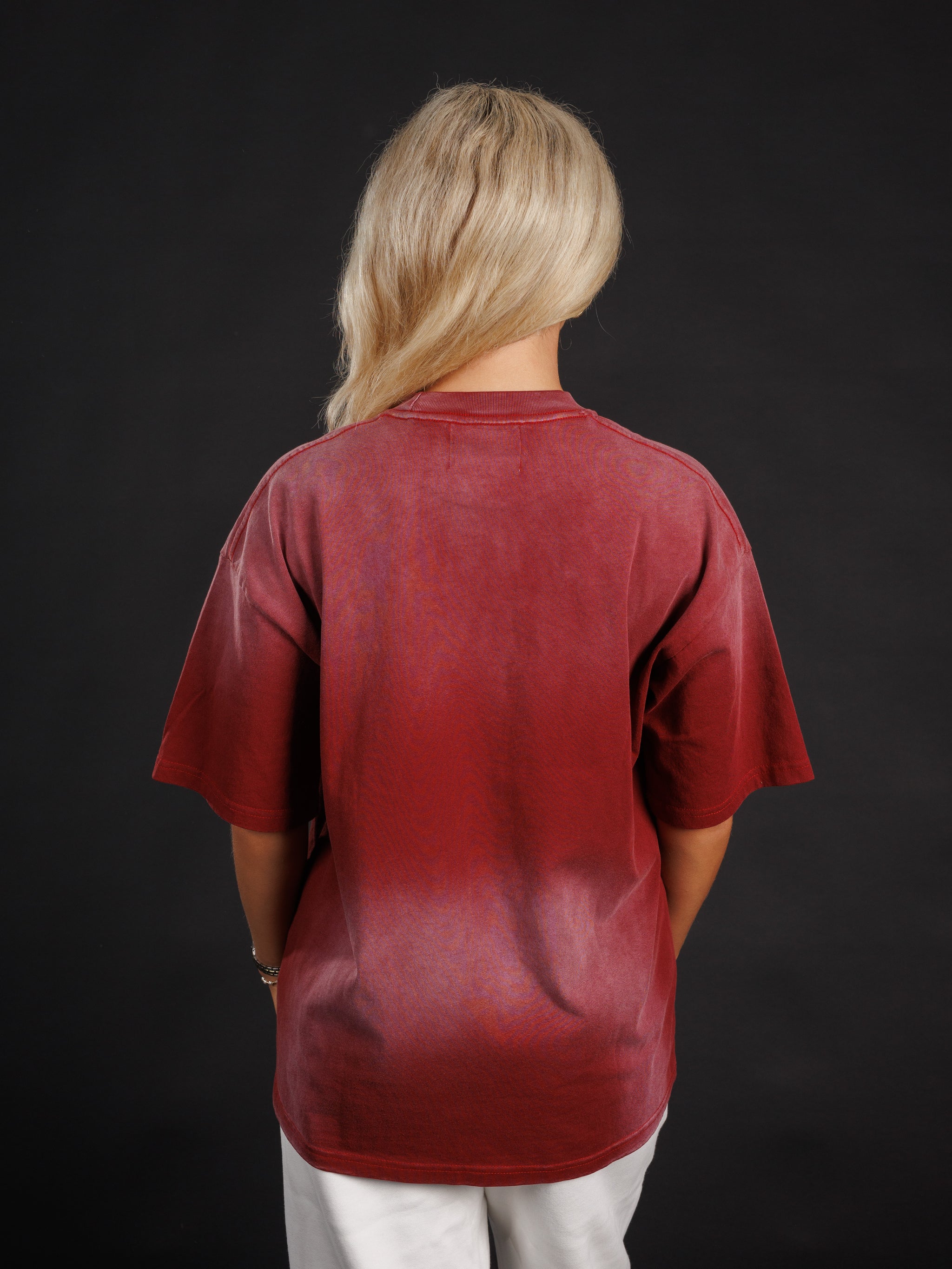 Red Reverse Embroidered G Tee