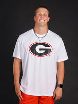 White Drywick Oval G Tee