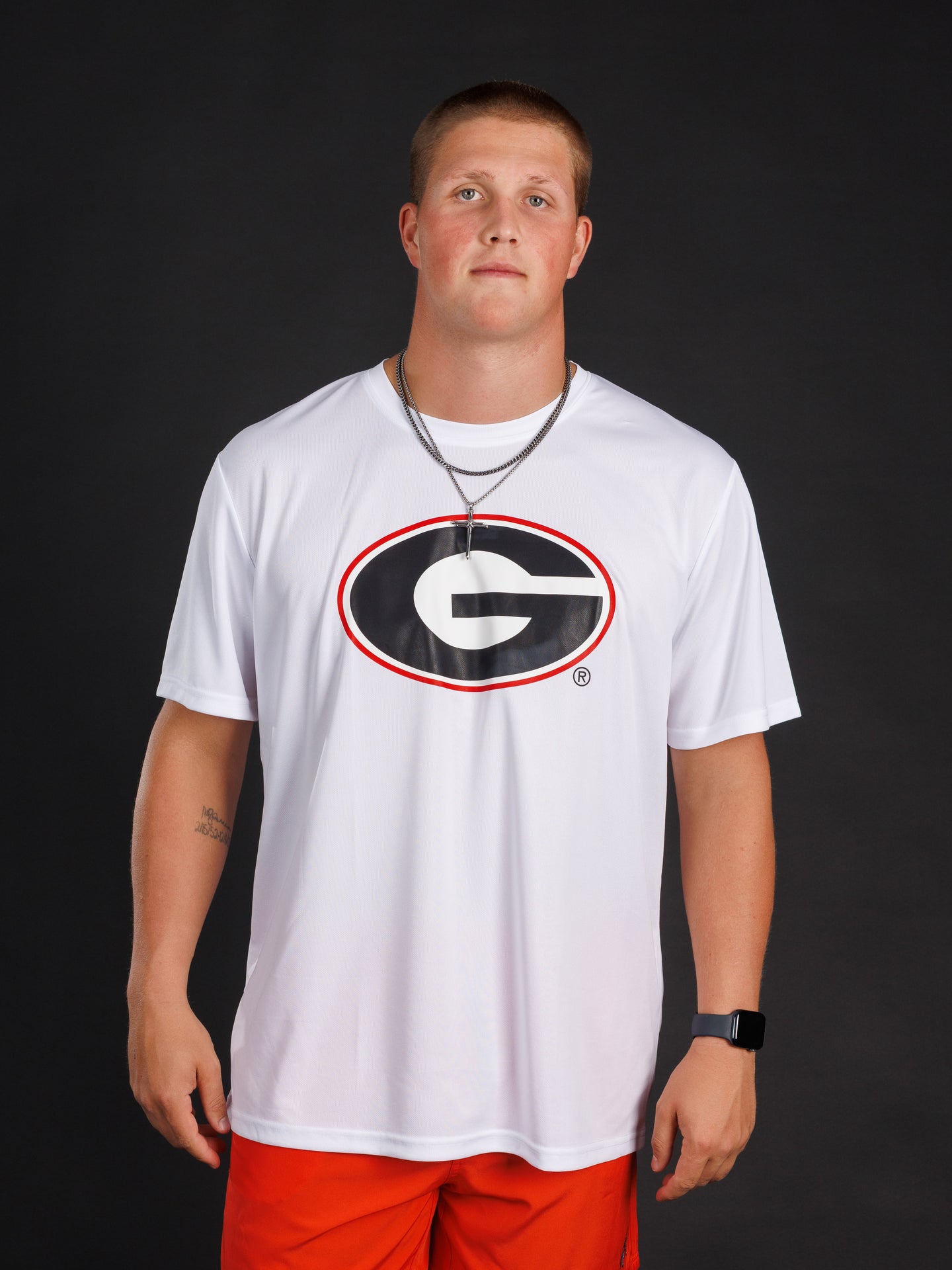 White Drywick Oval G Tee