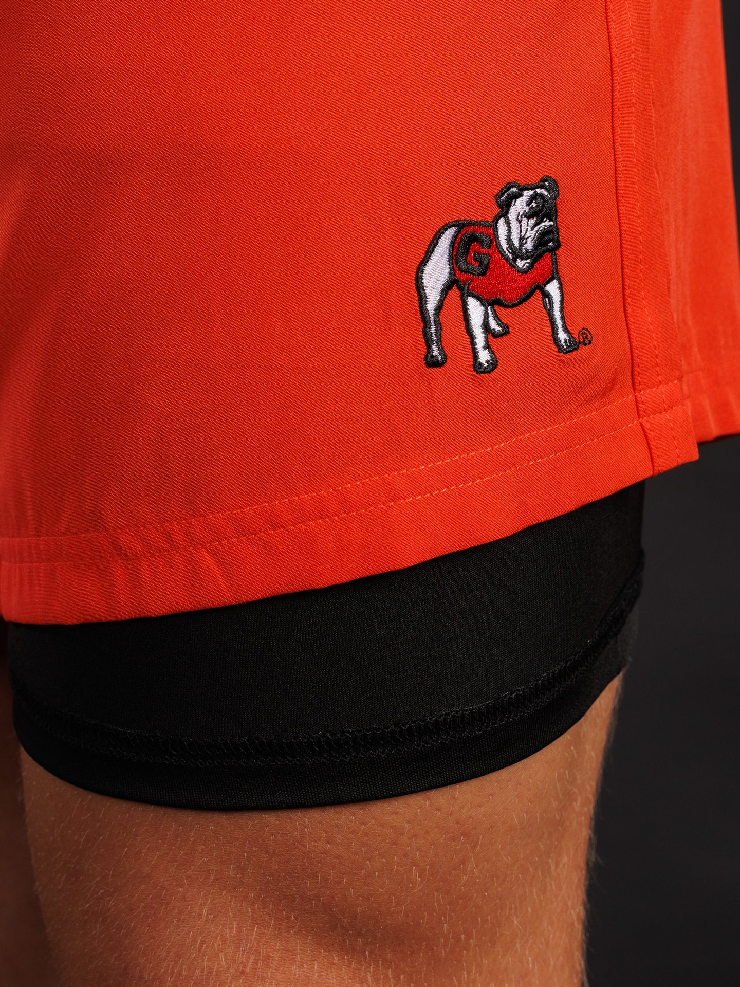 Red Standing Dog Men's Shorts