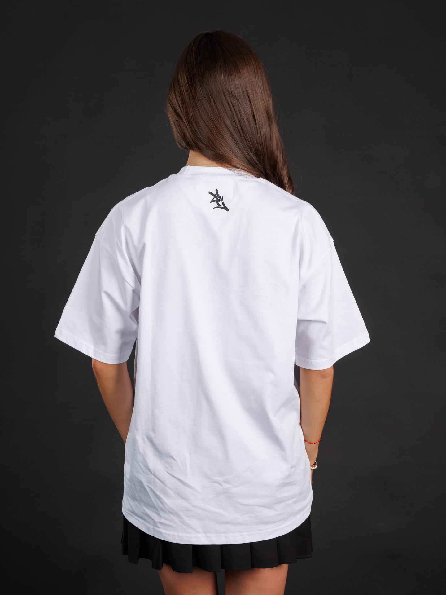 White Heavyweight Oval G Tee