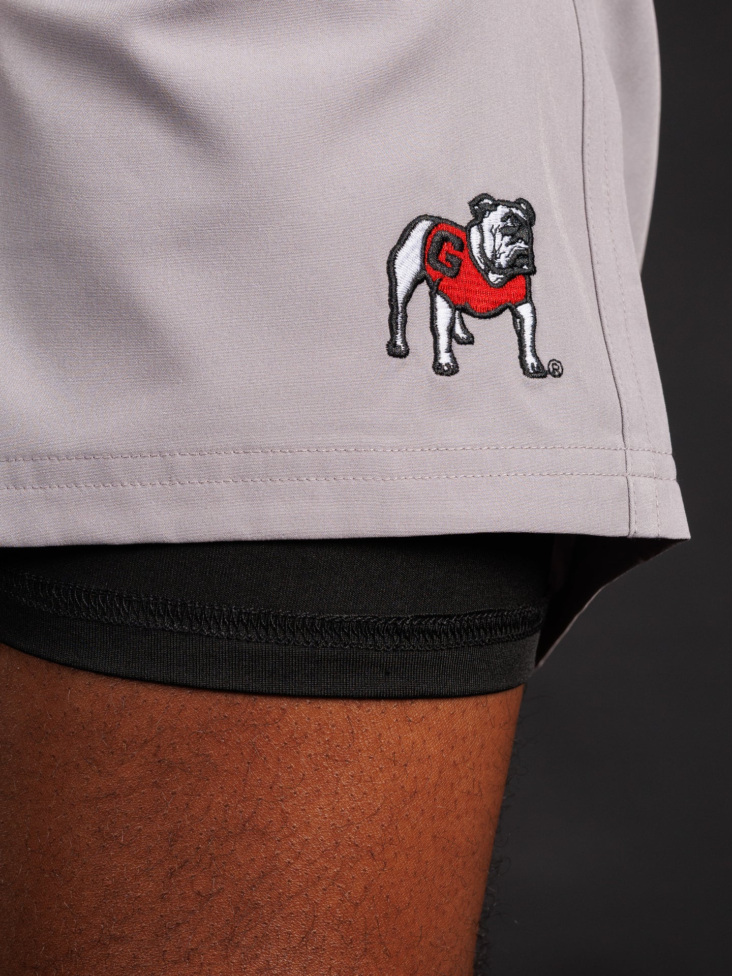 Light Grey Standing Dog Men's Shorts