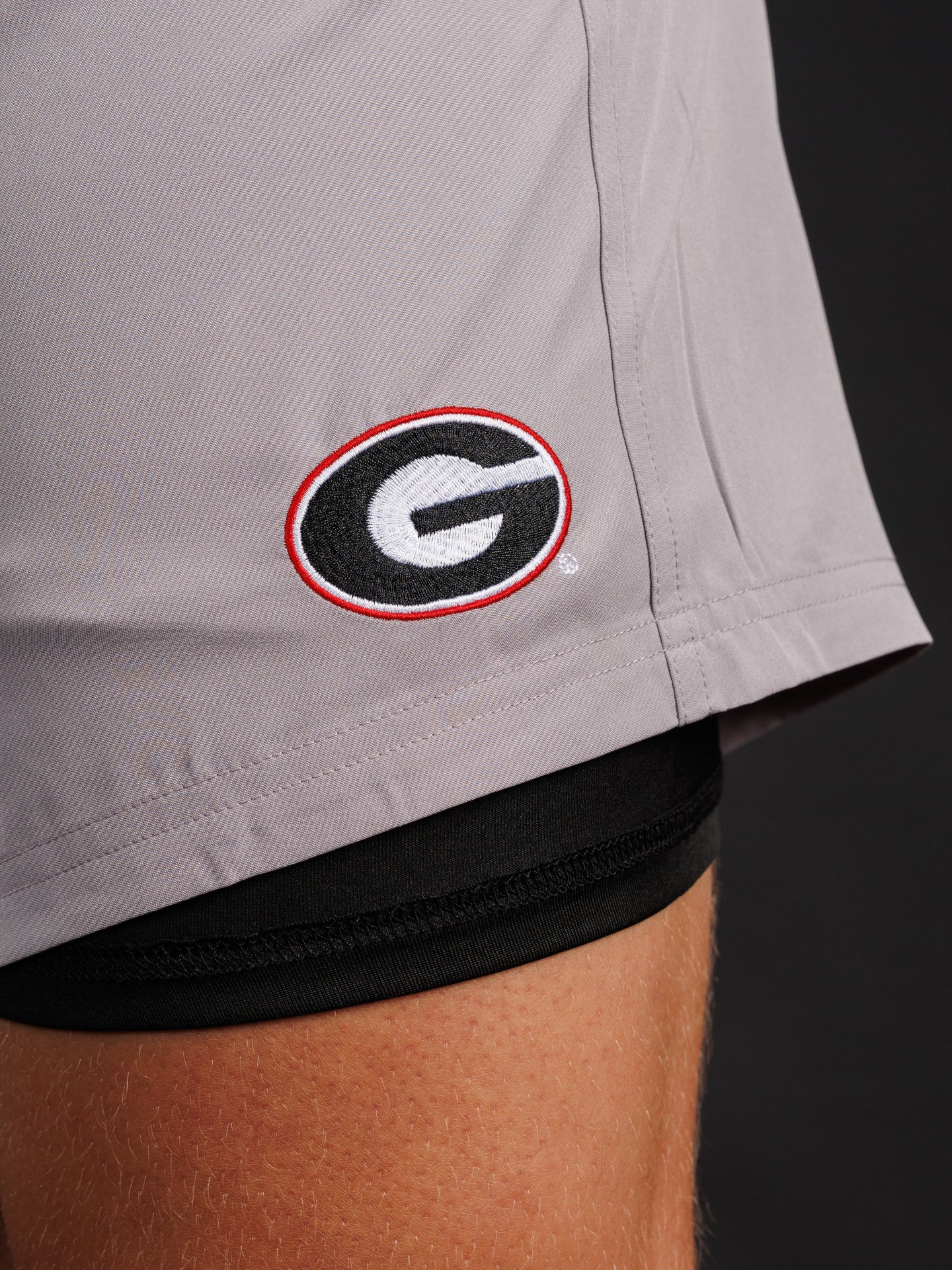 Light Grey Oval G Men's Shorts
