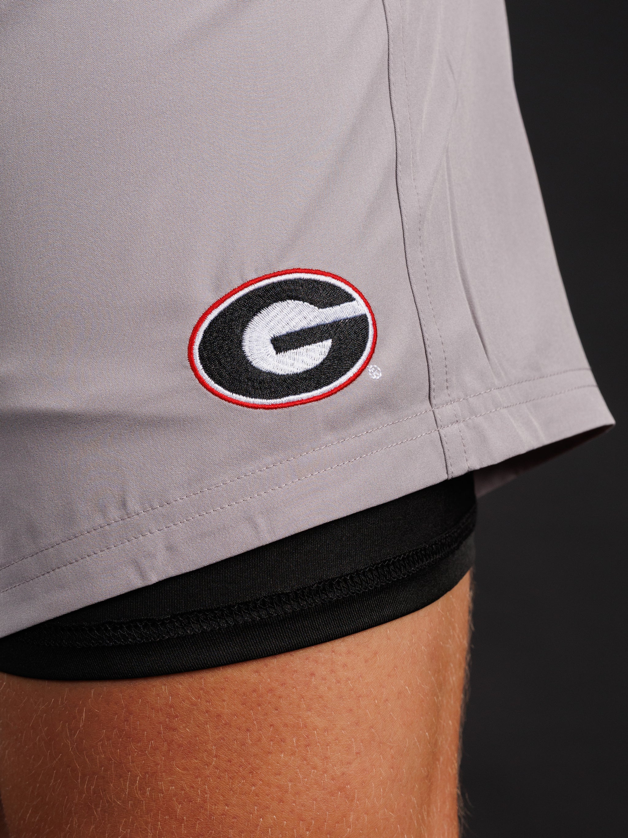 Light Grey Oval G Men's Shorts