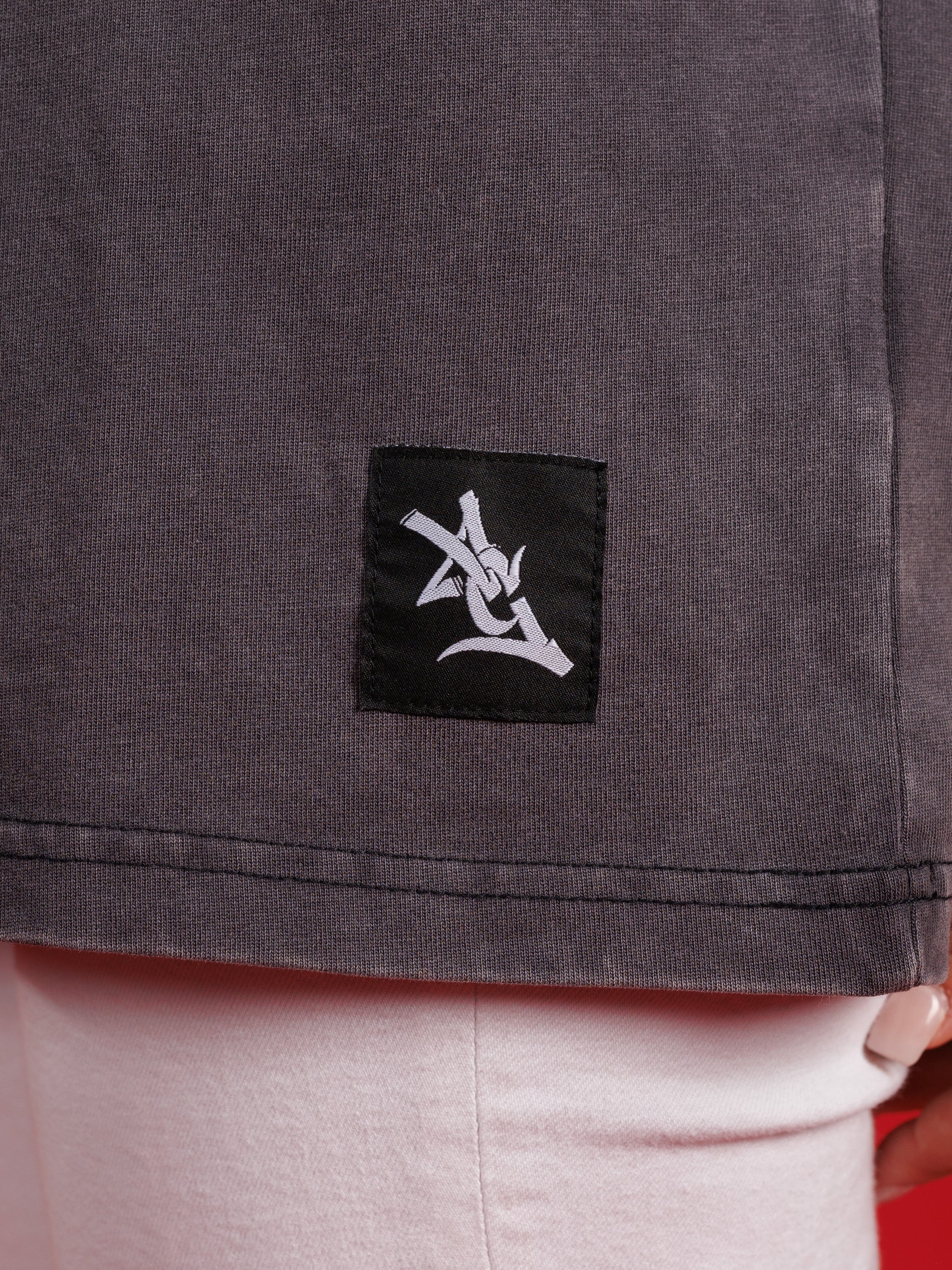 Dark Grey Standing Dog Tee