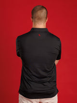 Solid Black With Standing Dog Polo