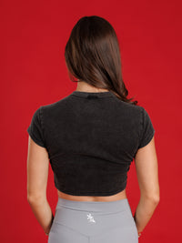 Black UGA Crop Top