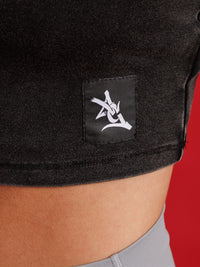 Black UGA Crop Top