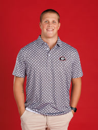 Black And White Checkered With Oval G Polo