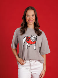 Light Grey Standing Dog Tee